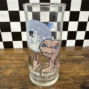 E.T. Phone Home Pizza Hut Collectors Drinking Glass Cup 1982 Vintage